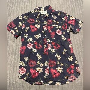 Men’s XS Corridor floral button up collared shirt